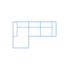 Furniture Sectional Sofas Kelston Sectional Chaise Outline Svg Vector, Free Vectors File